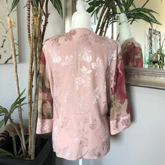 Studio VK Romantic Pink Floral Jacket & Skirt Set - Picture 11 of 15